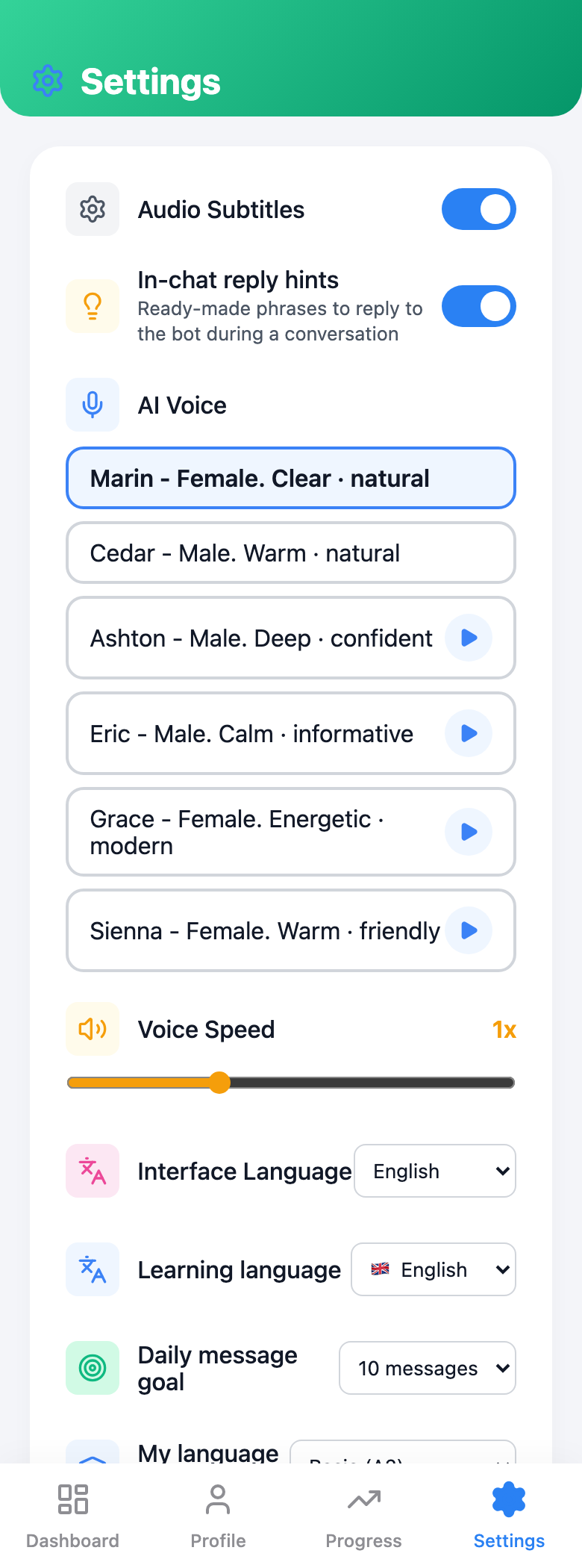 Perfect Settings For You