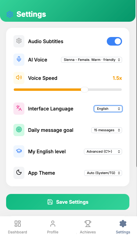 Perfect Settings For You